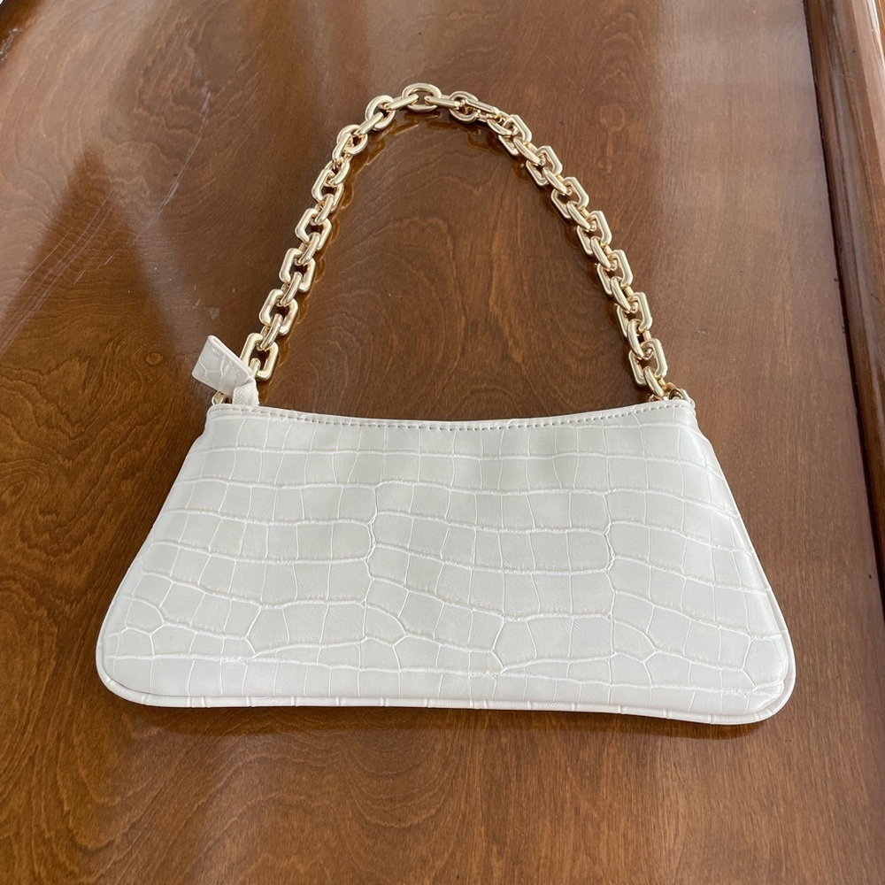 Zara Chain Link Python Embossed Purse - Picture 5 of 10